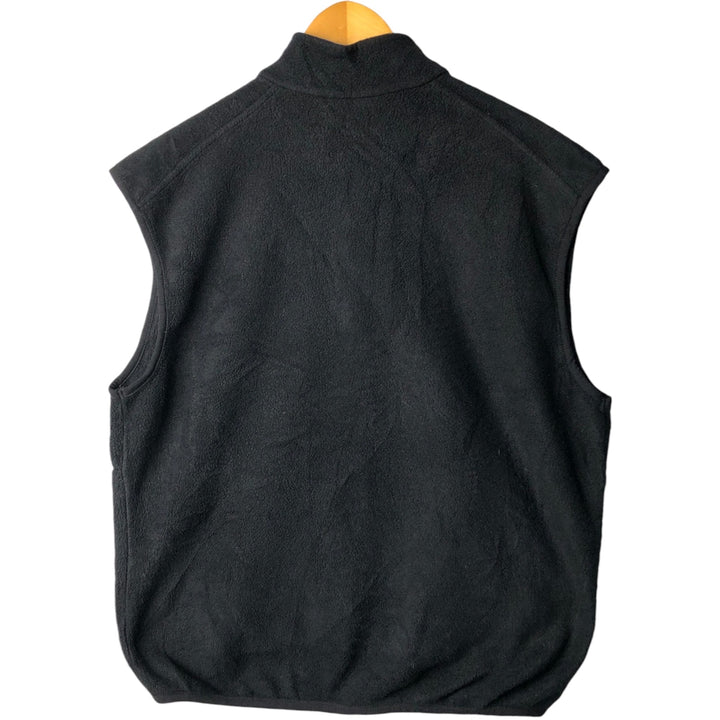 2000'S The North Face Polartec fleece vest, made in the USA, men's size L polyester black type Vintage Second Hand