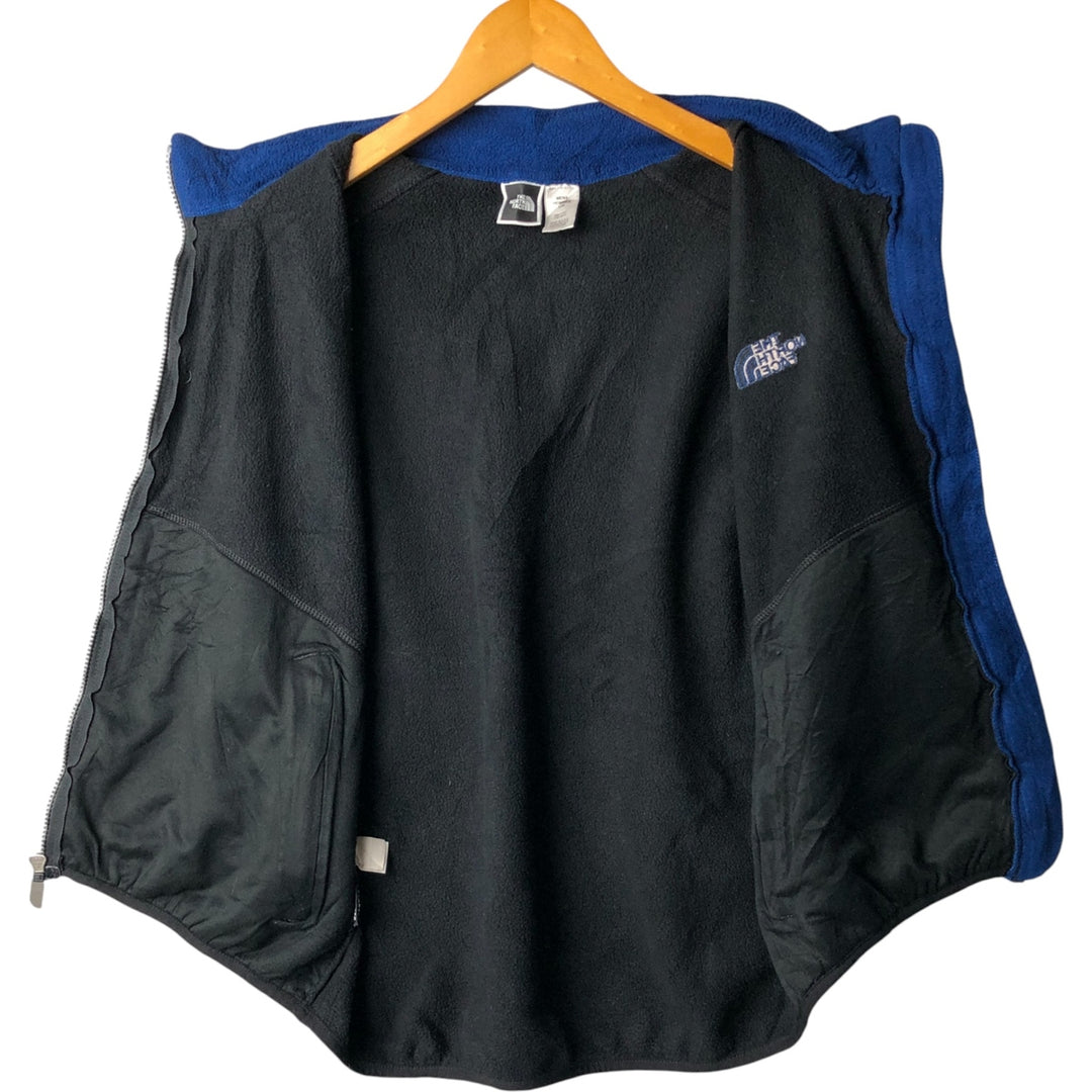 2000'S The North Face Polartec fleece vest, made in the USA, men's size L polyester black type Vintage Second Hand