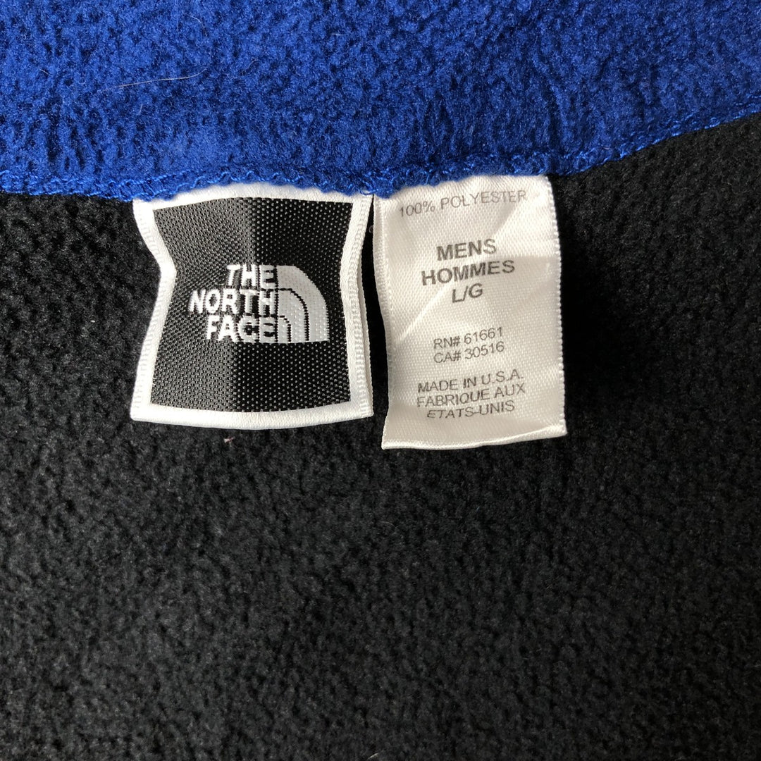 2000'S The North Face Polartec fleece vest, made in the USA, men's size L polyester black type Vintage Second Hand