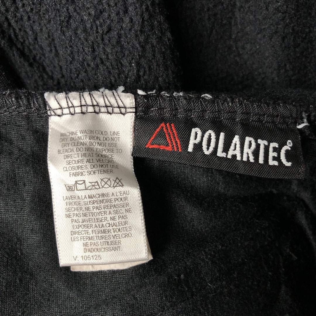 2000'S The North Face Polartec fleece vest, made in the USA, men's size L polyester black type Vintage Second Hand