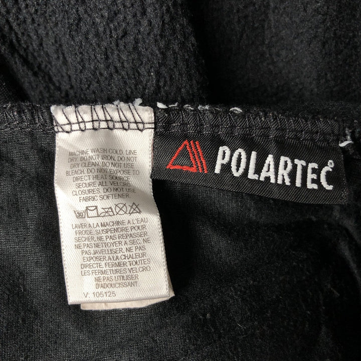 2000'S The North Face Polartec fleece vest, made in the USA, men's size L polyester black type Vintage Second Hand