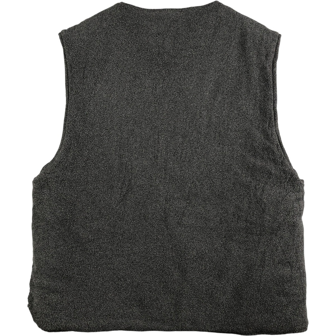 Ralph Lauren CHAPS reversible nylon and fleece vest, men's size XL Nylon navy blue type Vintage Second Hand