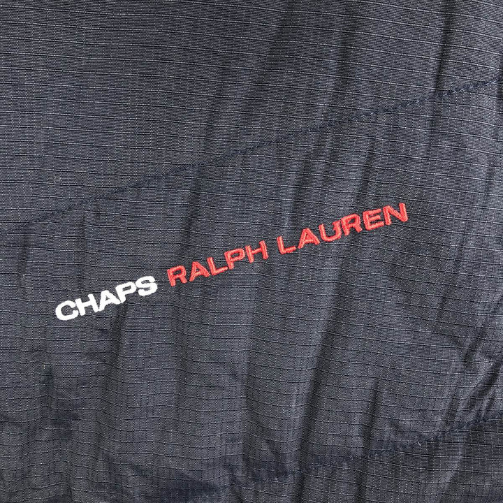 Ralph Lauren CHAPS reversible nylon and fleece vest, men's size XL Nylon navy blue type Vintage Second Hand