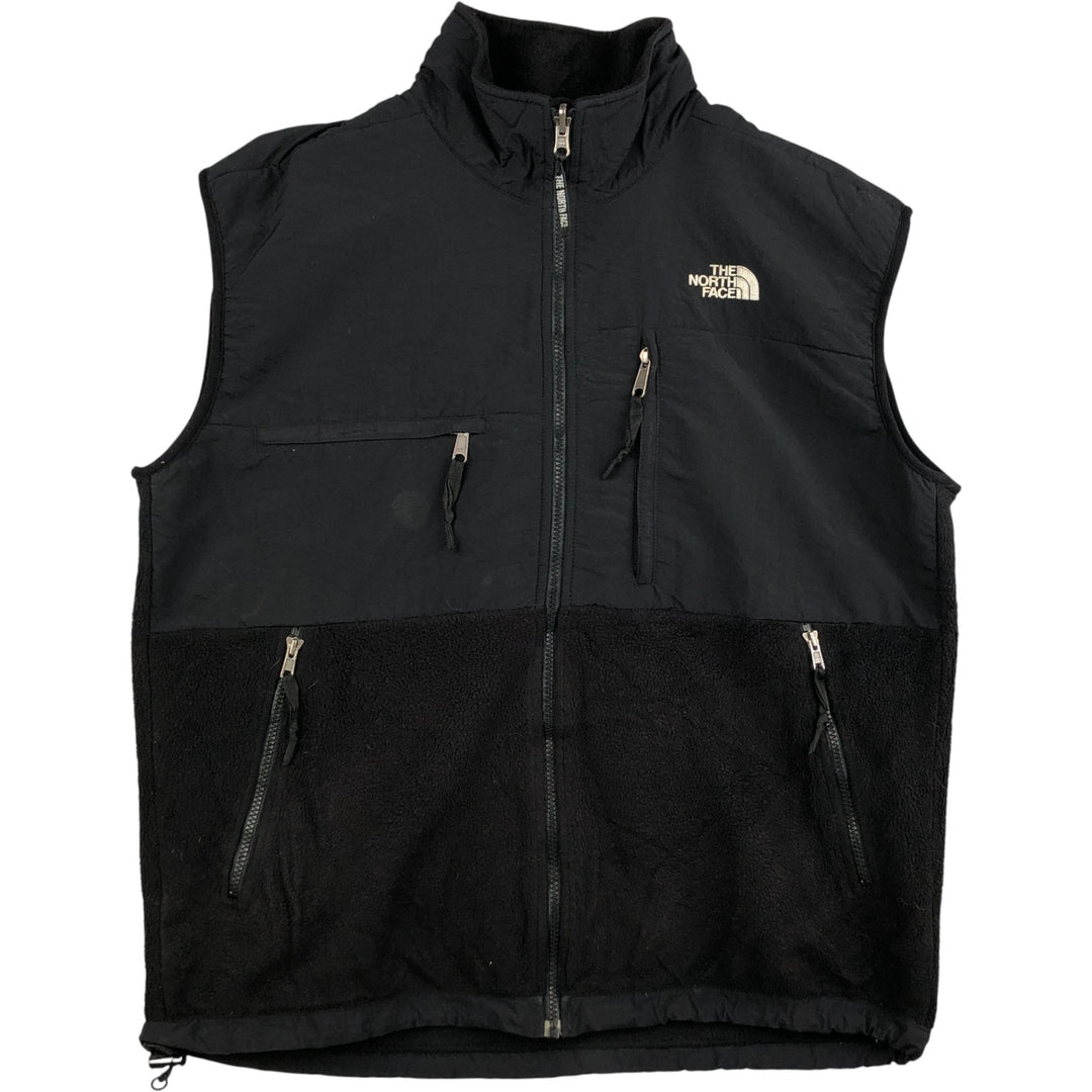 90s-00'S Vintage The North Face Denali Vest, Nylon and Fleece, Men's Size L polyester black type Vintage Second Hand