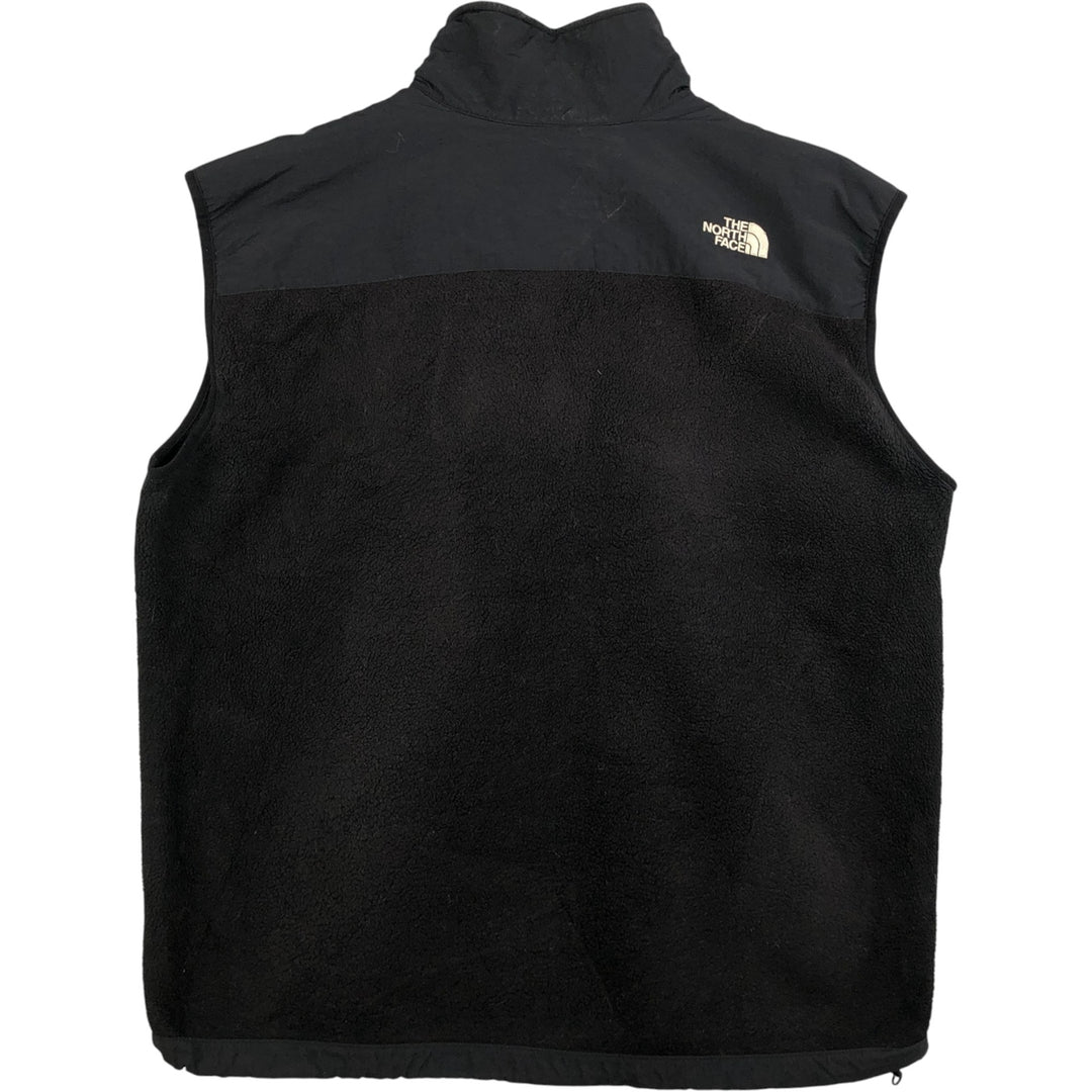 90s-00'S Vintage The North Face Denali Vest, Nylon and Fleece, Men's Size L polyester black type Vintage Second Hand