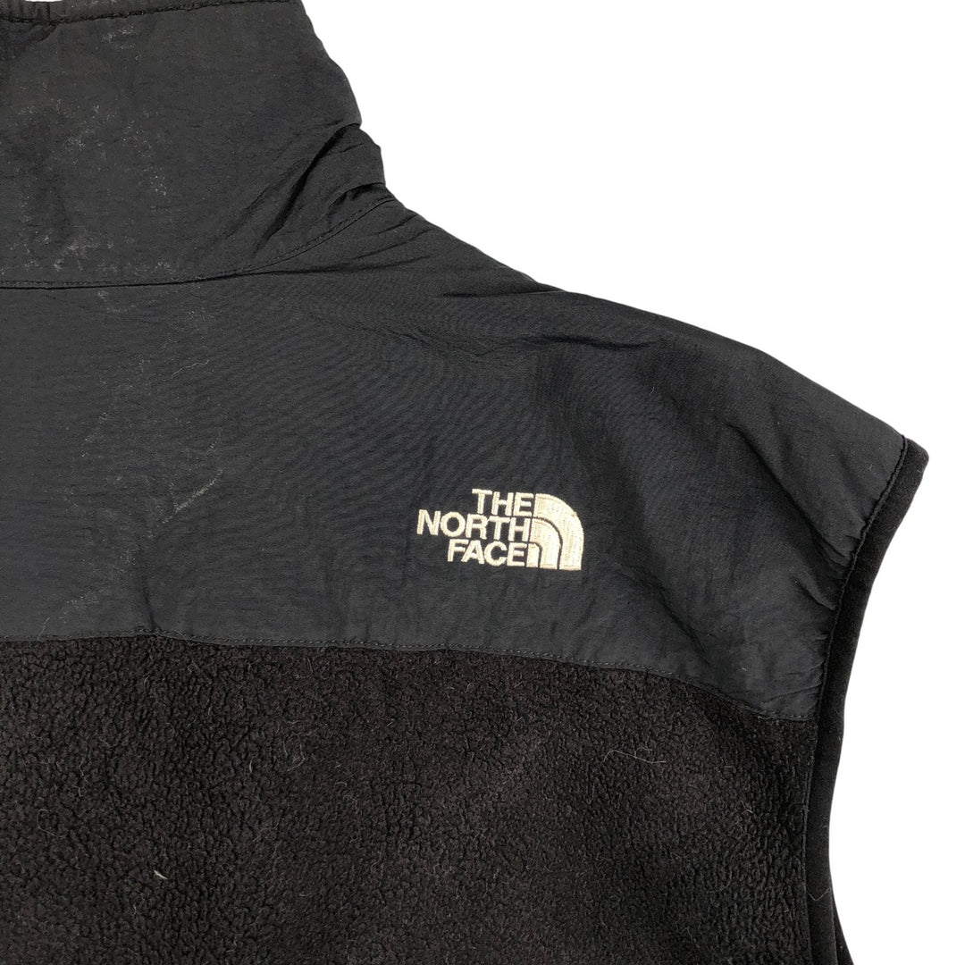 90s-00'S Vintage The North Face Denali Vest, Nylon and Fleece, Men's Size L polyester black type Vintage Second Hand