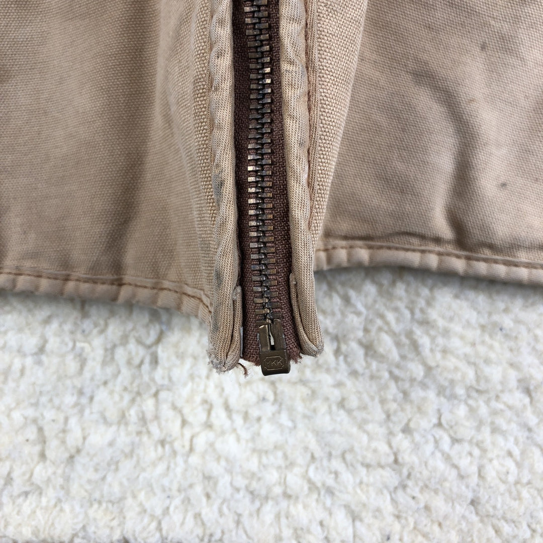 Carhartt Duck Fabric Boa Vest, Men's XXL cotton ocher yellow type Vintage Second Hand