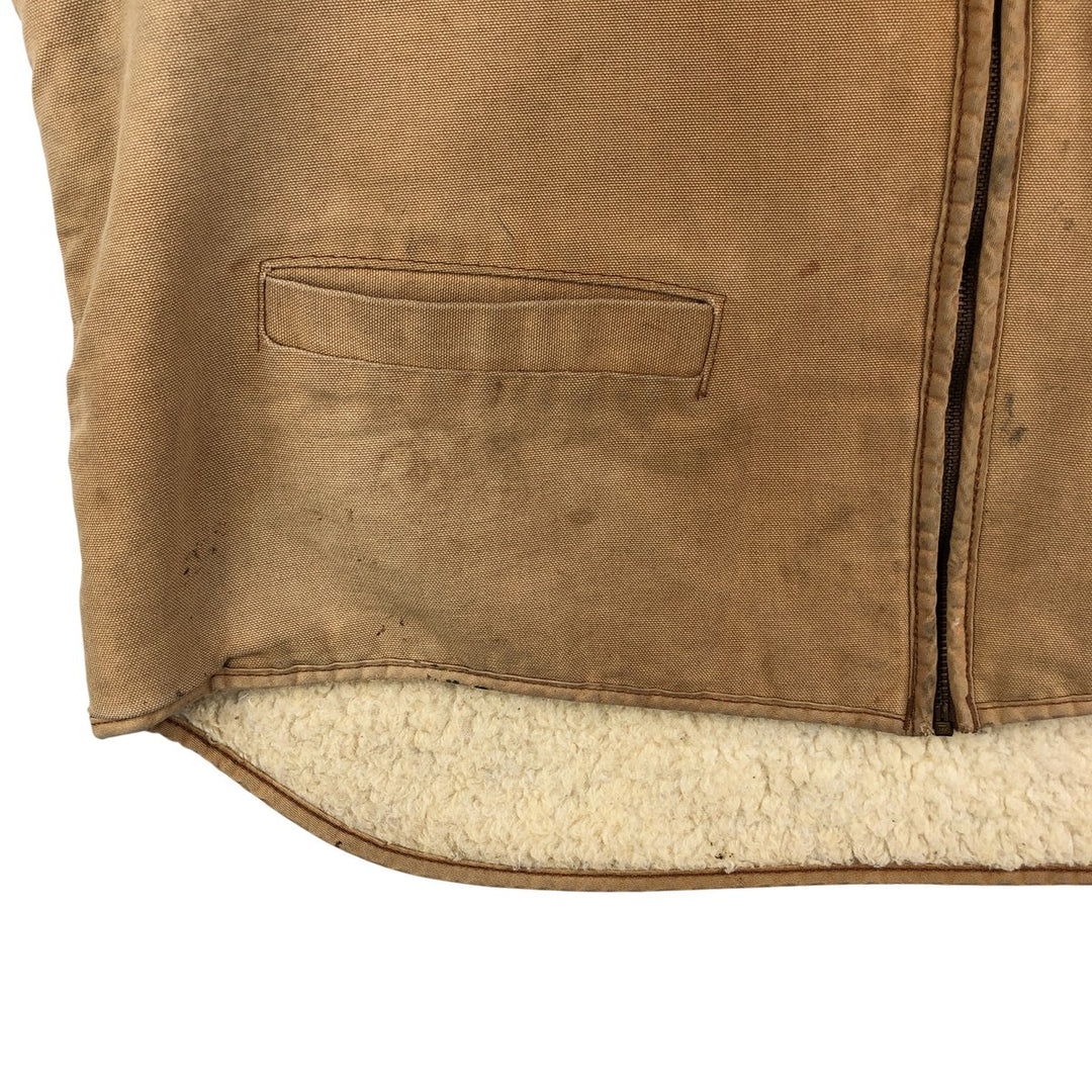 Carhartt Duck Fabric Boa Vest, Men's XXL cotton ocher yellow type Vintage Second Hand