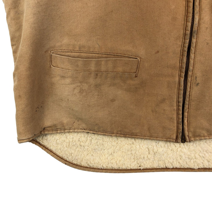 Carhartt Duck Fabric Boa Vest, Men's XXL cotton ocher yellow type Vintage Second Hand