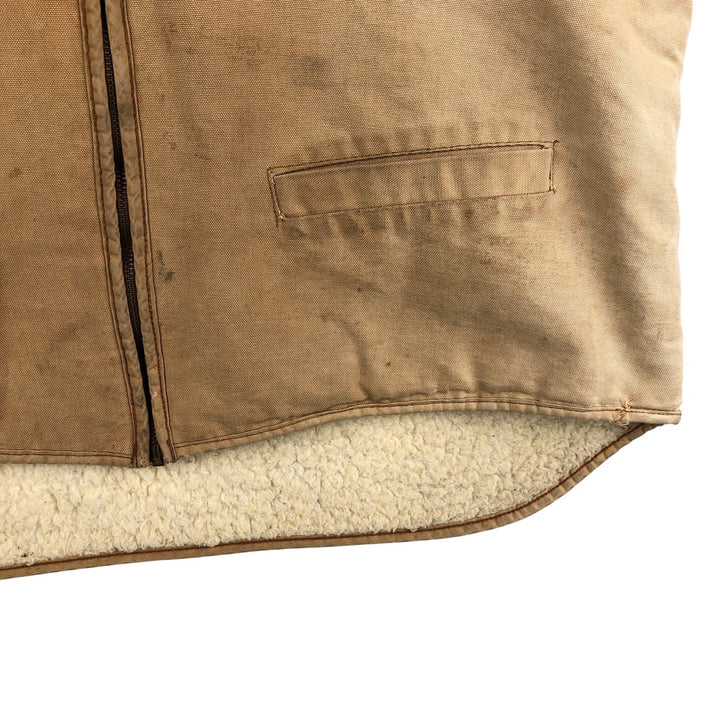 Carhartt Duck Fabric Boa Vest, Men's XXL cotton ocher yellow type Vintage Second Hand