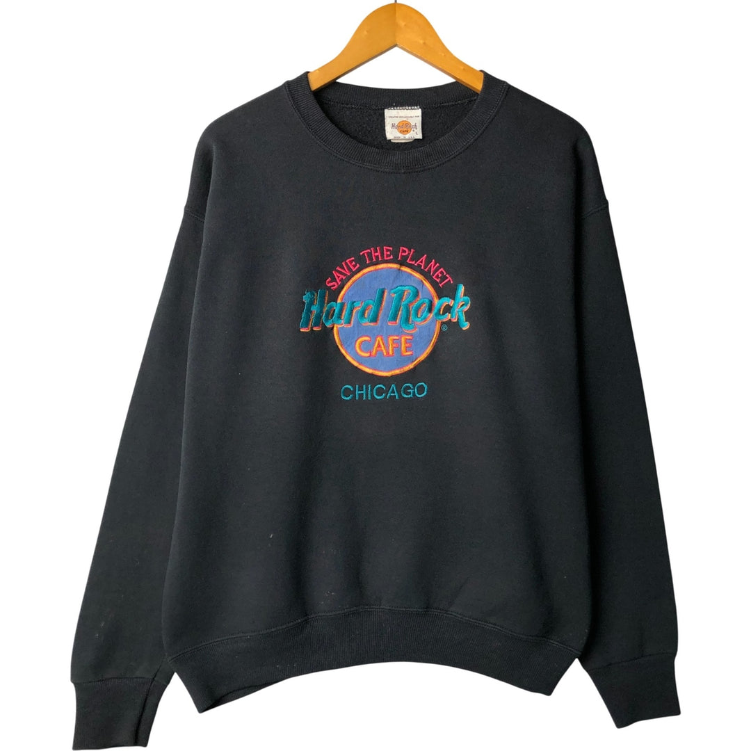 Vintage Hard Rock Cafe advertising sweatshirt, made in the USA, size L, men's. unclear black type Vintage Second Hand