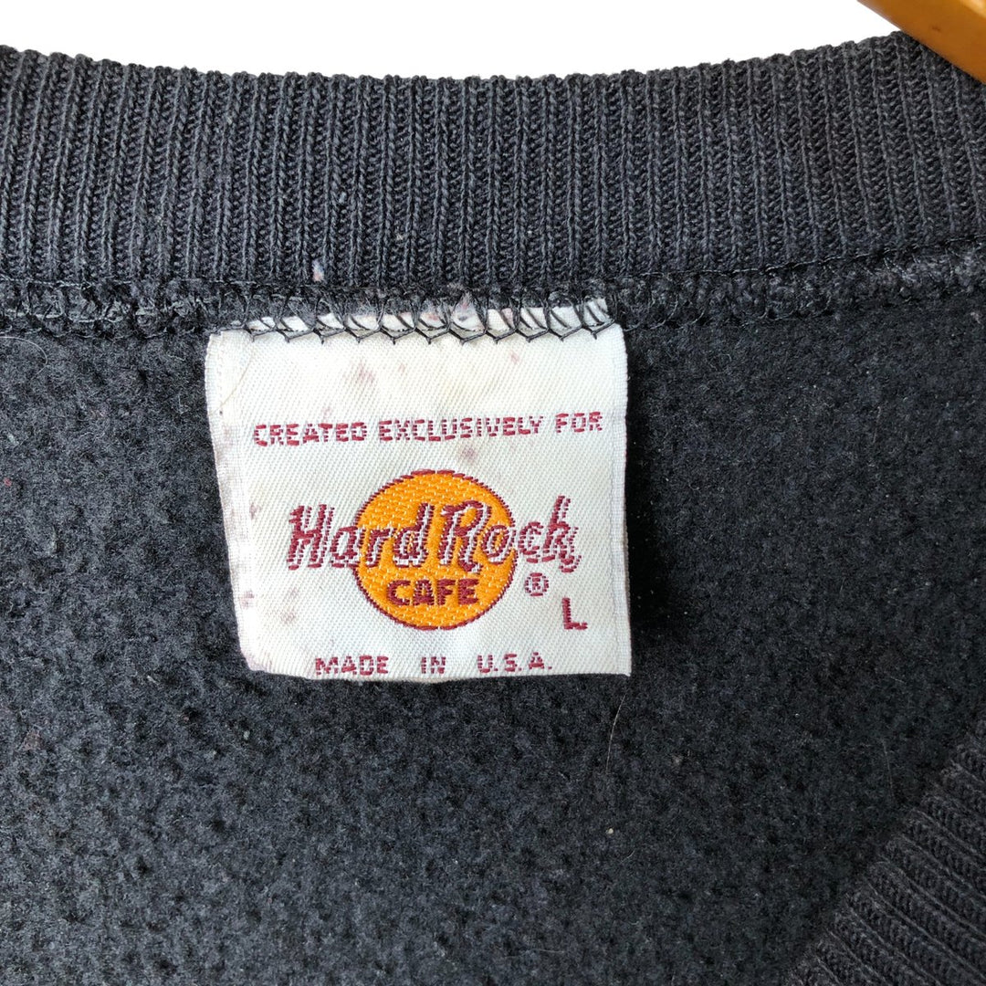 Vintage Hard Rock Cafe advertising sweatshirt, made in the USA, size L, men's. unclear black type Vintage Second Hand