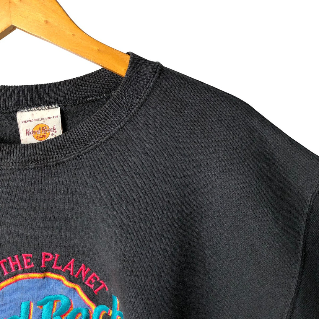 Vintage Hard Rock Cafe advertising sweatshirt, made in the USA, size L, men's. unclear black type Vintage Second Hand