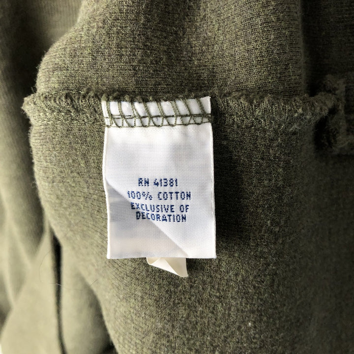 Ralph Lauren POLO RALPH LAUREN Half-Zip Sweatshirt, Men's XL cotton Khaki type sage green Vintage Second Hand