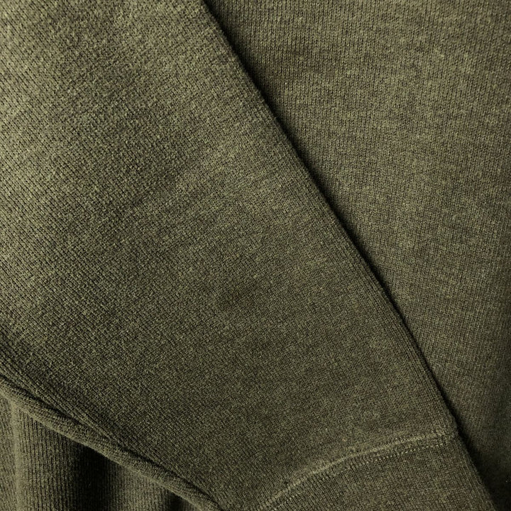 Ralph Lauren POLO RALPH LAUREN Half-Zip Sweatshirt, Men's XL cotton Khaki type sage green Vintage Second Hand