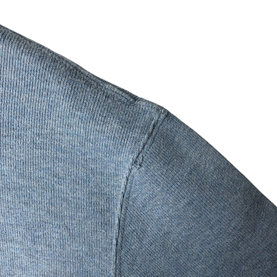 Ralph Lauren POLO by Ralph Lauren Half-Zip Sweatshirt, Men's XL cotton Blue type light blue Vintage Second Hand