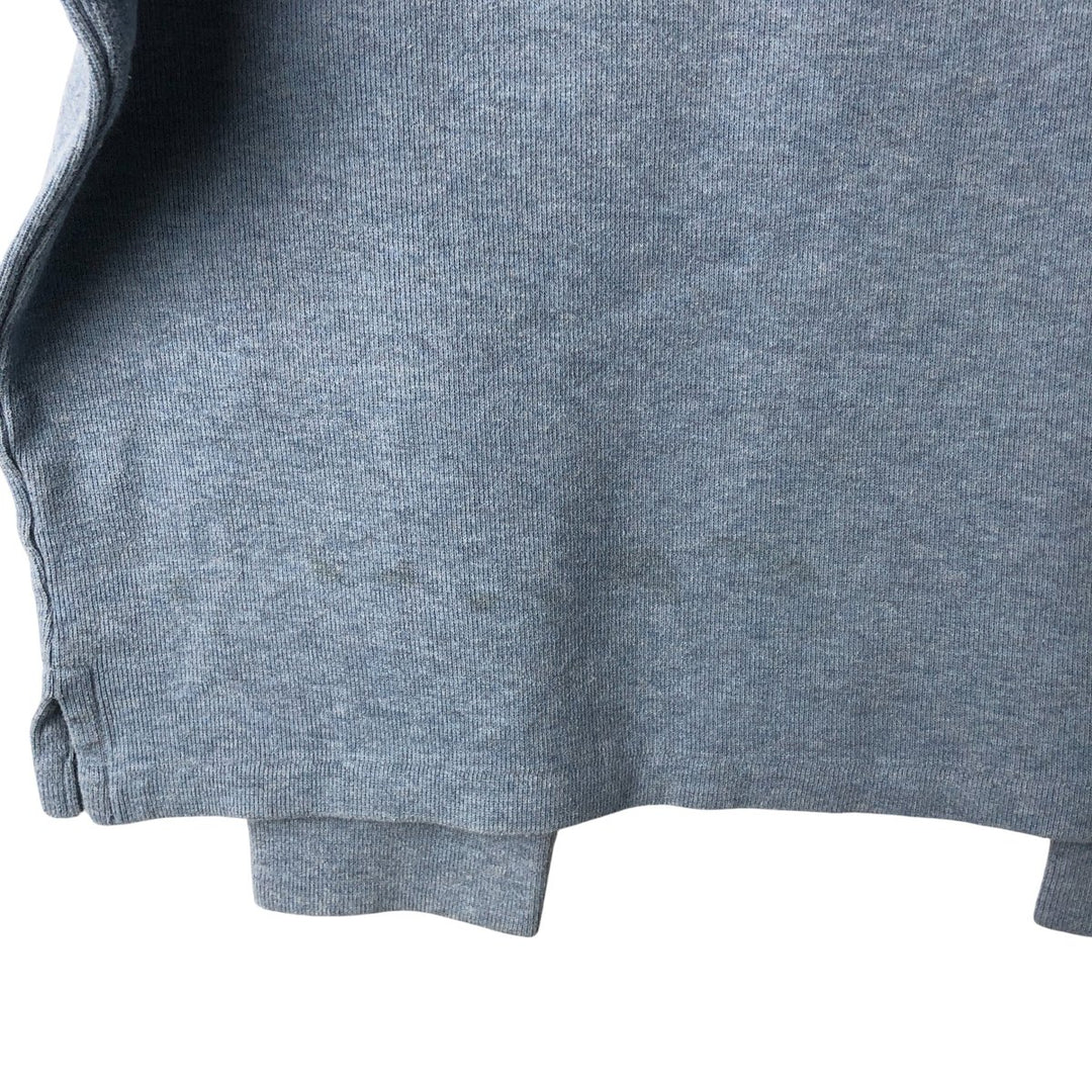 Ralph Lauren POLO by Ralph Lauren Half-Zip Sweatshirt, Men's XL cotton Blue type light blue Vintage Second Hand