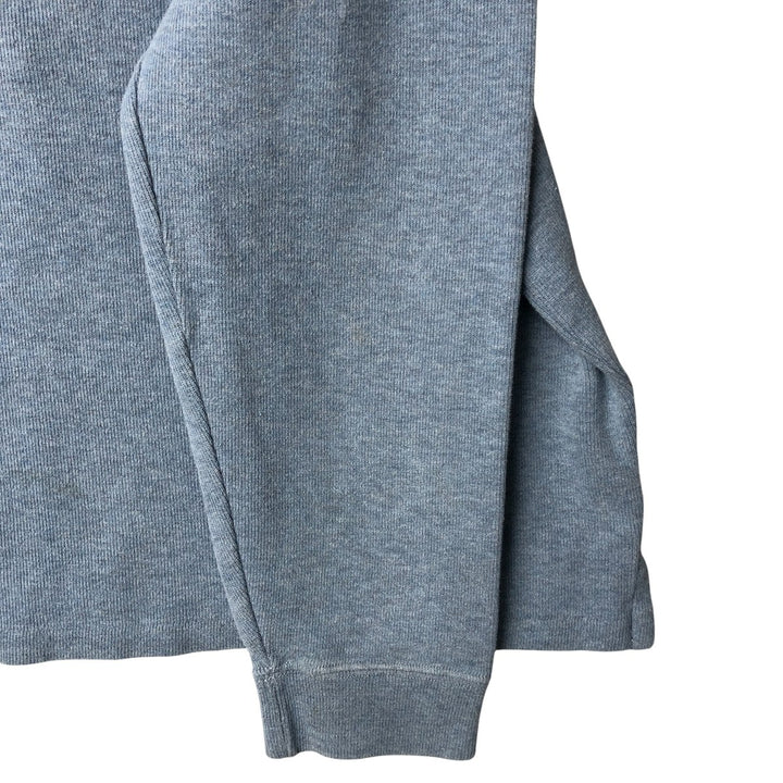 Ralph Lauren POLO by Ralph Lauren Half-Zip Sweatshirt, Men's XL cotton Blue type light blue Vintage Second Hand