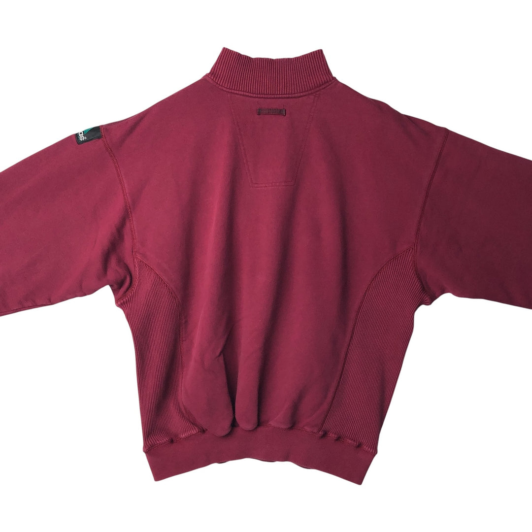 00'S Adidas Half-Zip Sweatshirt, Men's Size L cotton wine-red Vintage Second Hand