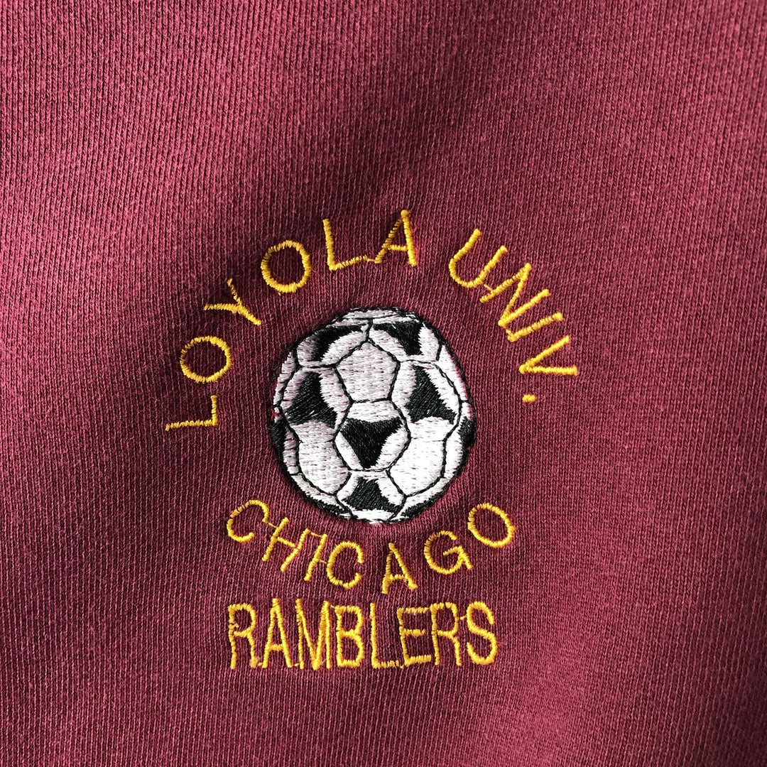 00'S Adidas Half-Zip Sweatshirt, Men's Size L cotton wine-red Vintage Second Hand