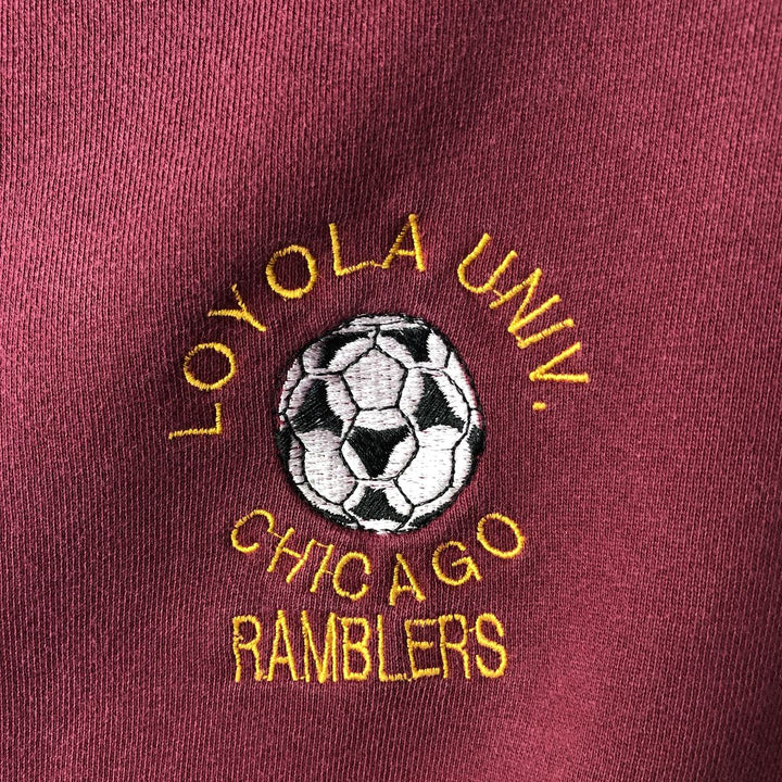 00'S Adidas Half-Zip Sweatshirt, Men's Size L cotton wine-red Vintage Second Hand