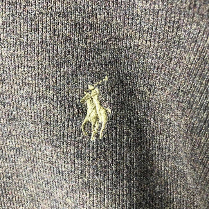 Ralph Lauren POLO by Ralph Lauren Half-Zip Sweatshirt, Men's XL cotton brown type Vintage Second Hand