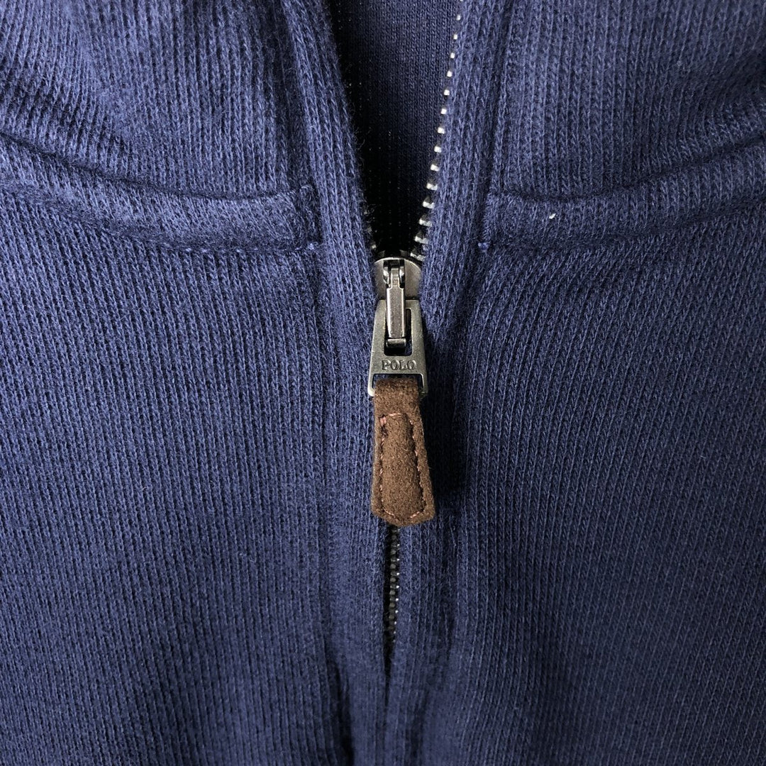 Ralph Lauren POLO RALPH LAUREN ESTATE RIB half-zip sweatshirt, men's size XXL cotton navy blue type Vintage Second Hand