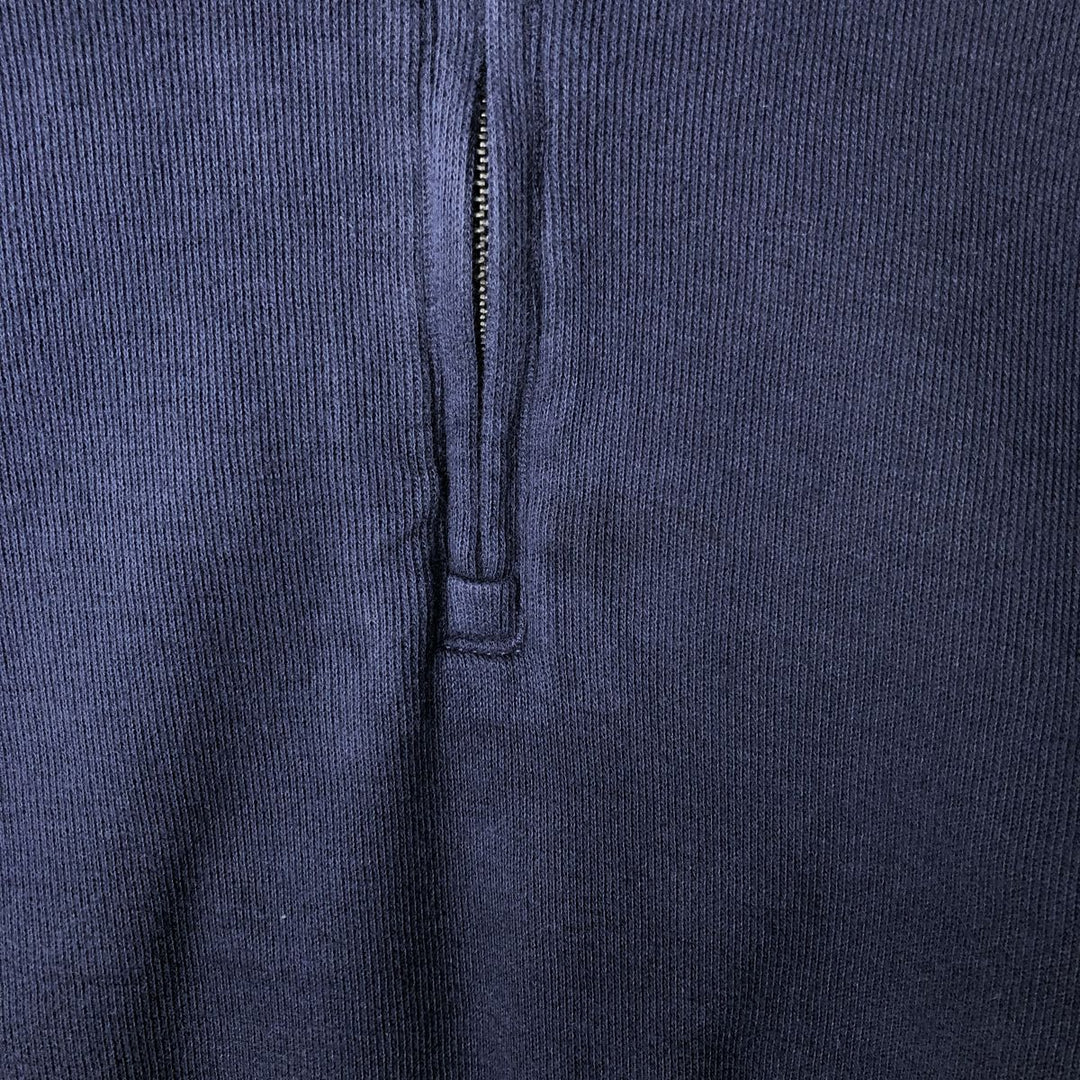 Ralph Lauren POLO RALPH LAUREN ESTATE RIB half-zip sweatshirt, men's size XXL cotton navy blue type Vintage Second Hand