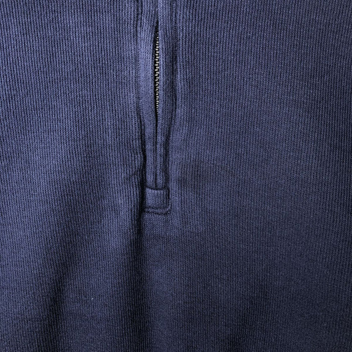 Ralph Lauren POLO RALPH LAUREN ESTATE RIB half-zip sweatshirt, men's size XXL cotton navy blue type Vintage Second Hand