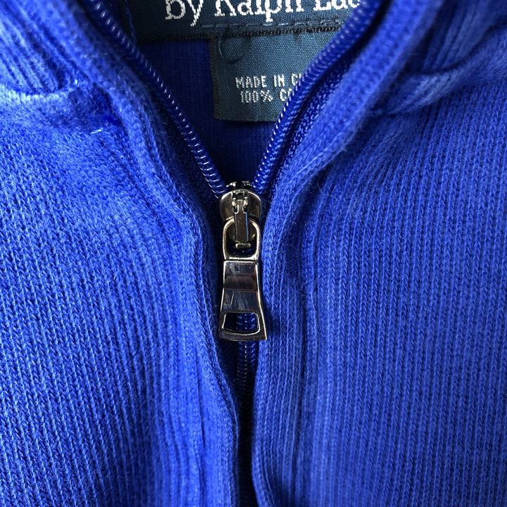 Ralph Lauren POLO by Ralph Lauren Half-Zip Sweatshirt, Men's XL cotton blue type Vintage Second Hand