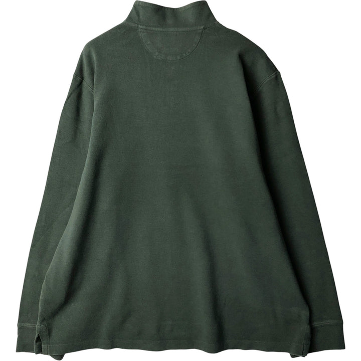 Ralph Lauren POLO RALPH LAUREN ESTATE RIB half-zip sweatshirt, sweatshirt, men's XL size cotton Khaki type Vintage Second Hand