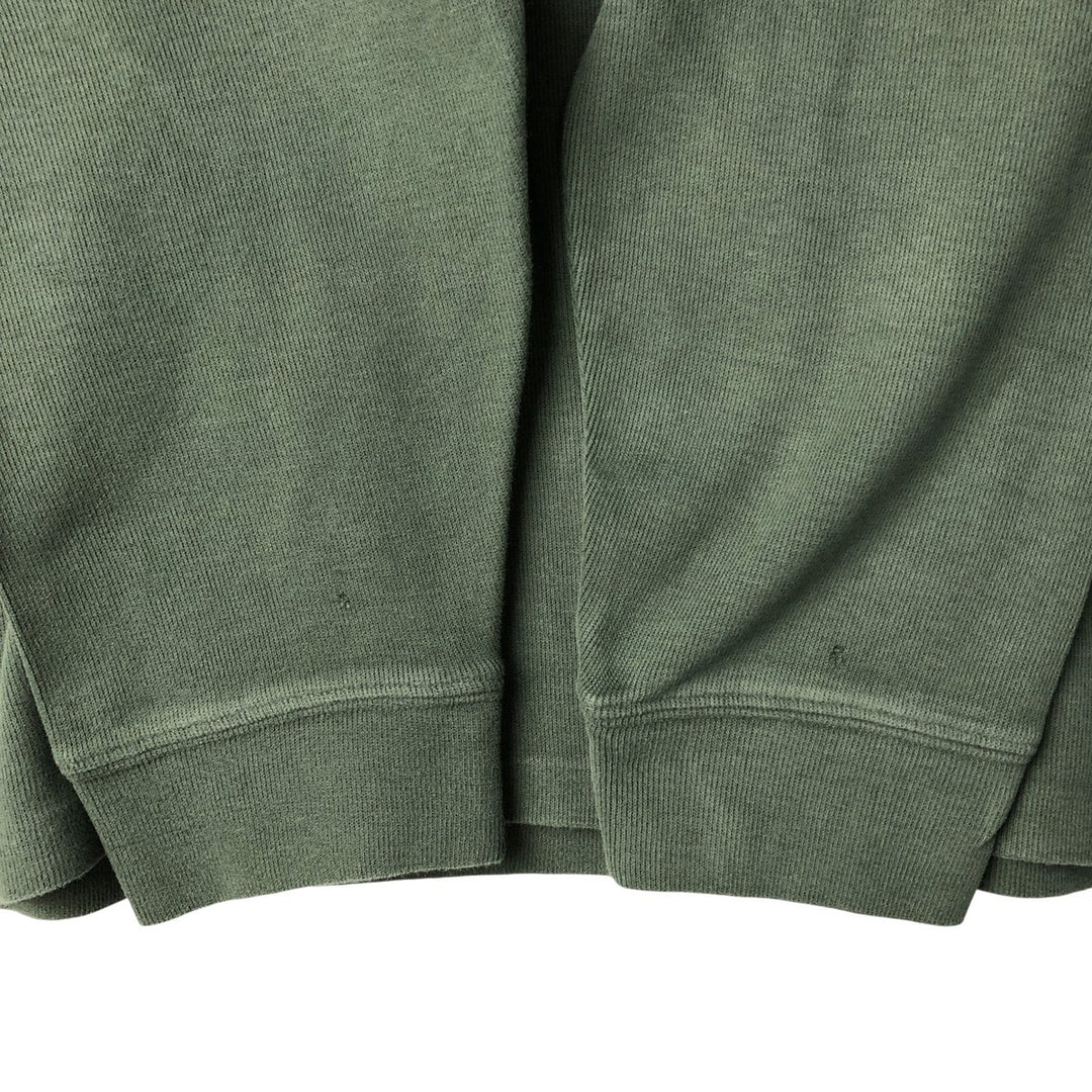 Ralph Lauren POLO RALPH LAUREN ESTATE RIB half-zip sweatshirt, sweatshirt, men's XL size cotton Khaki type Vintage Second Hand