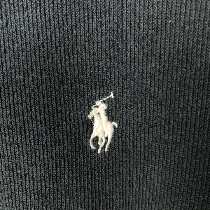 Ralph Lauren POLO by Ralph Lauren Half-Zip Sweatshirt, Men's XL cotton navy blue type Vintage Second Hand