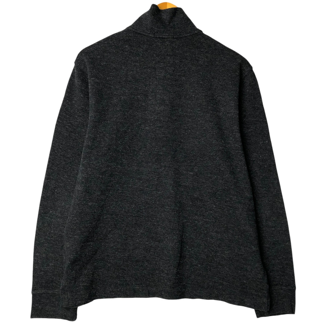 Ralph Lauren POLO RALPH LAUREN ESTATE RIB half-zip sweatshirt, men's size M cotton gray type Vintage Second Hand