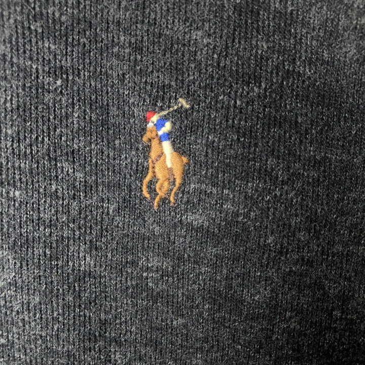 Ralph Lauren POLO RALPH LAUREN ESTATE RIB half-zip sweatshirt, men's size M cotton gray type Vintage Second Hand