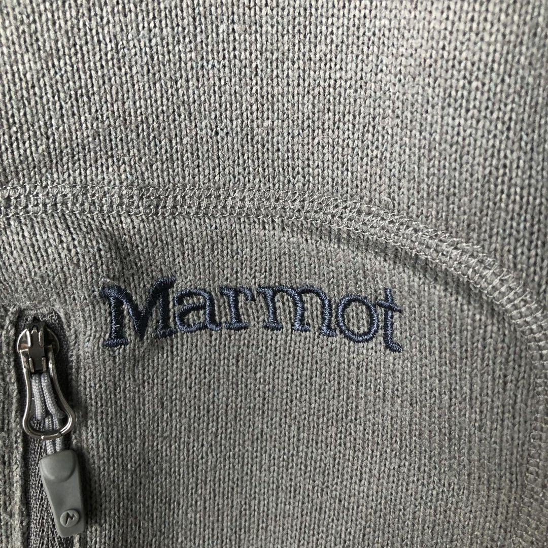 Marmot Half-Zip Sweatshirt, Men's XL polyester gray type Vintage Second Hand
