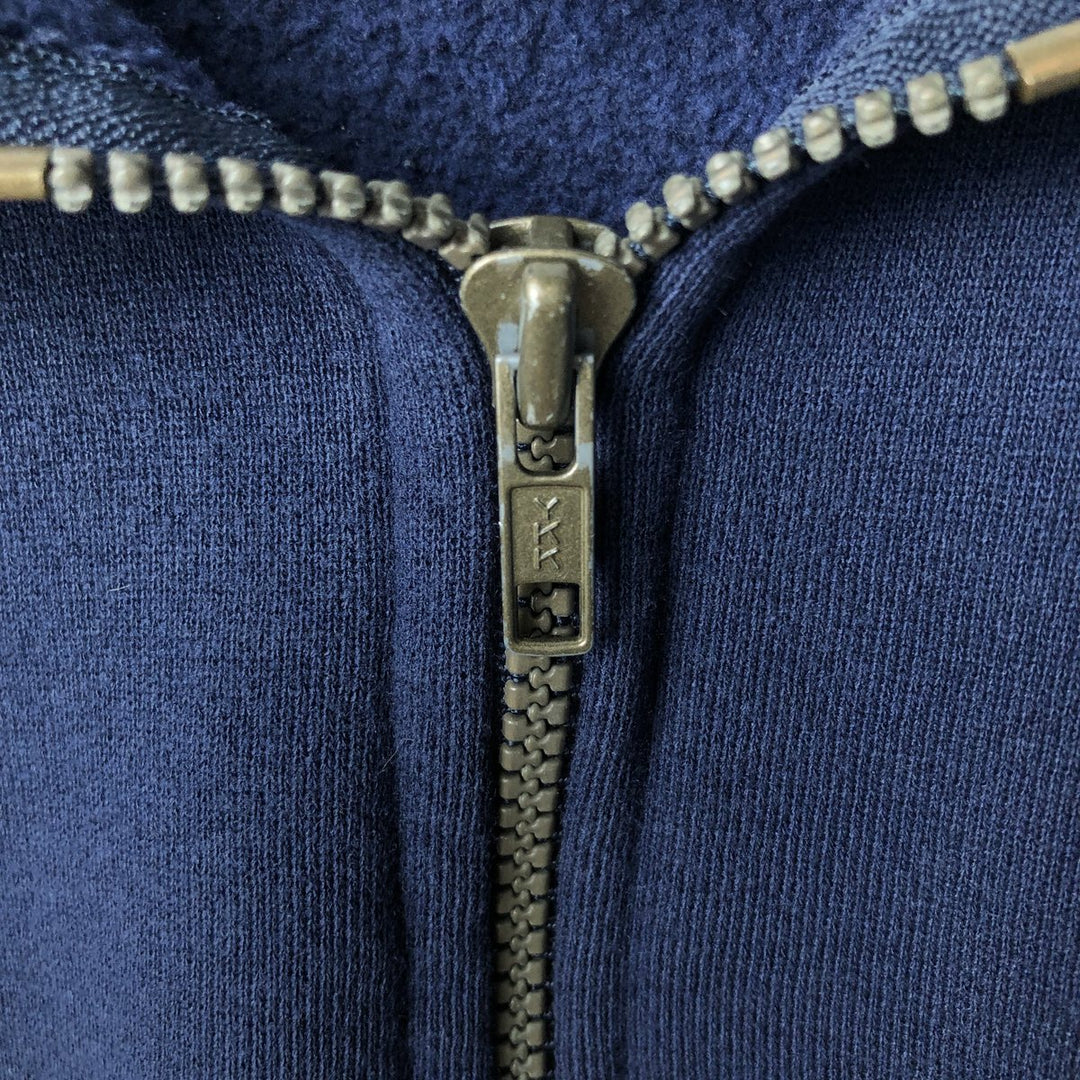 Vintage 80s-90'S Jerzees Half-Zip Sweatshirt, Made in USA, Men's Size L cotton navy blue type Vintage Second Hand