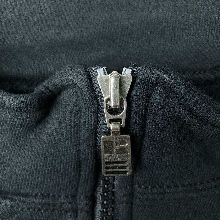 90'S Russell Half-Zip Sweatshirt, Men's, Size XL, Vintage cotton black type Vintage Second Hand