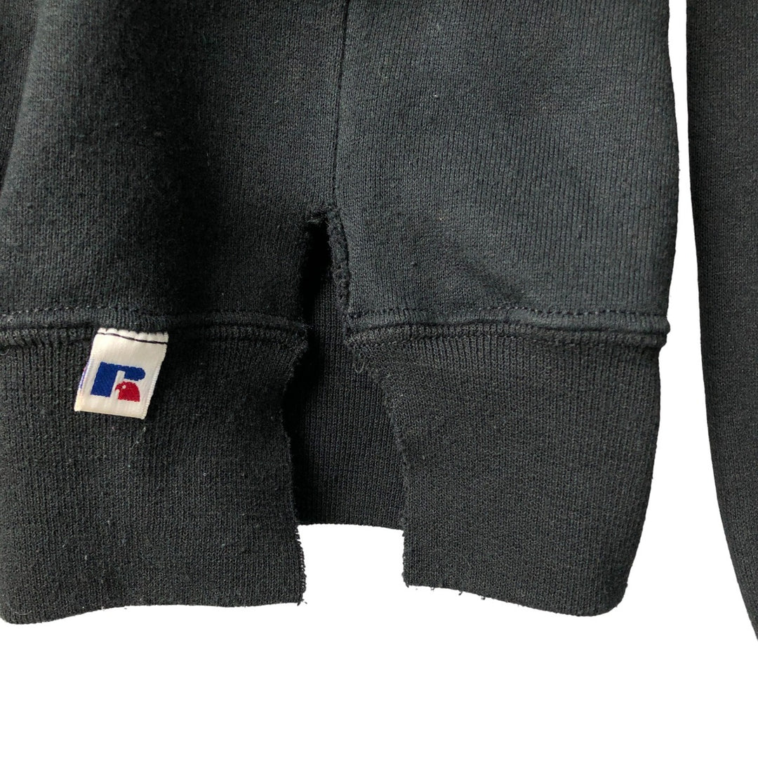 90'S Russell Half-Zip Sweatshirt, Men's, Size XL, Vintage cotton black type Vintage Second Hand