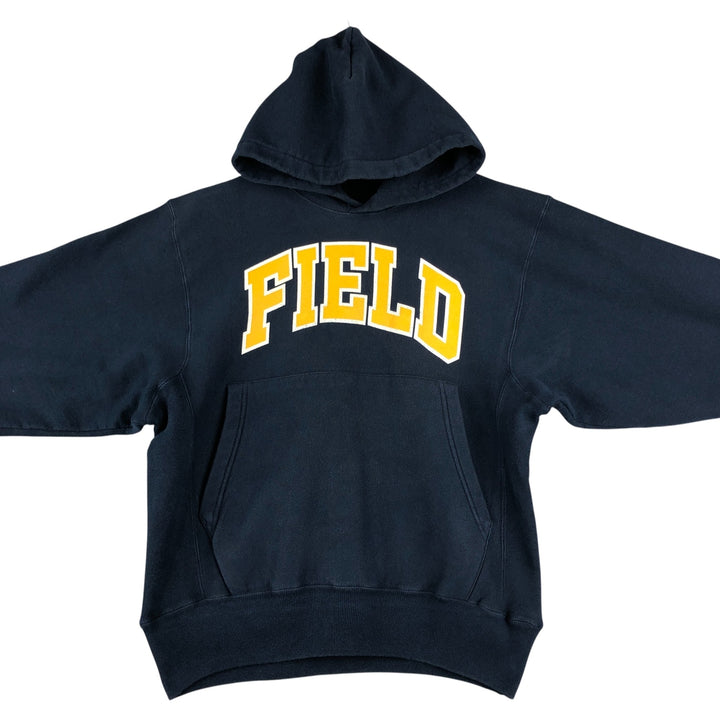 2000'S Champion PREMIUM REVERSE WEAVE Premium Reverse Weave Sweatshirt Pullover Hoodie, Men's Size L unclear navy blue type Vintage Second Hand