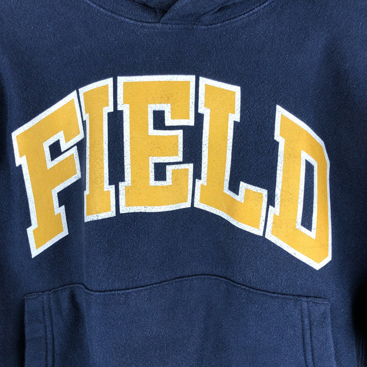 2000'S Champion PREMIUM REVERSE WEAVE Premium Reverse Weave Sweatshirt Pullover Hoodie, Men's Size L unclear navy blue type Vintage Second Hand