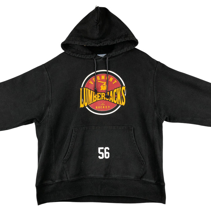 Champion REVERSE WEAVE Reverse Weave Sweat Pullover Hoodie Men's L size cotton black type Vintage Second Hand