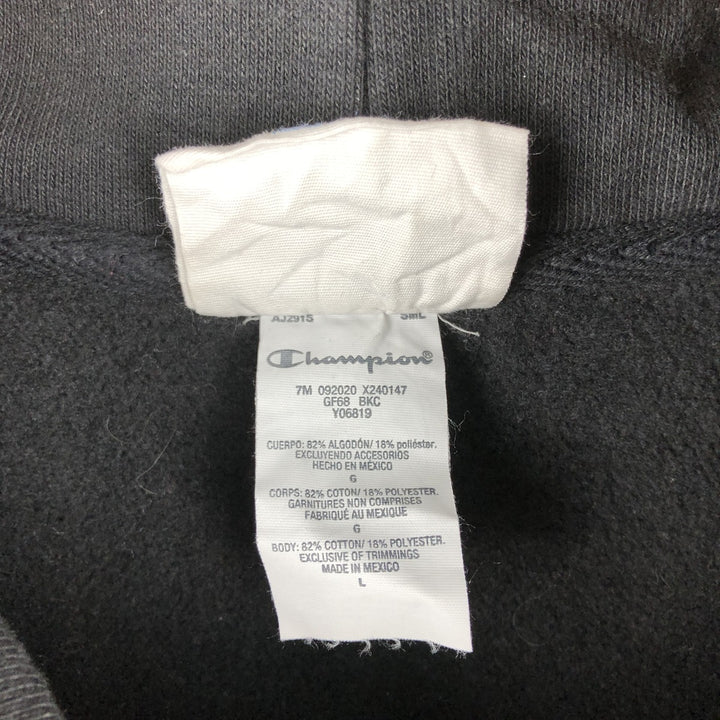 Champion REVERSE WEAVE Reverse Weave Sweat Pullover Hoodie Men's L size cotton black type Vintage Second Hand