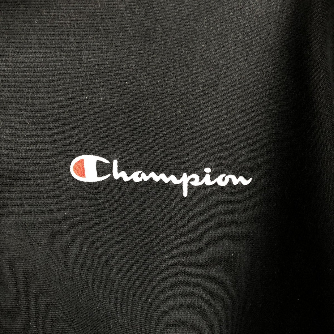Champion REVERSE WEAVE Reverse Weave Sweat Pullover Hoodie Men's L size cotton black type Vintage Second Hand