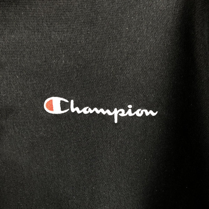 Champion REVERSE WEAVE Reverse Weave Sweat Pullover Hoodie Men's L size cotton black type Vintage Second Hand