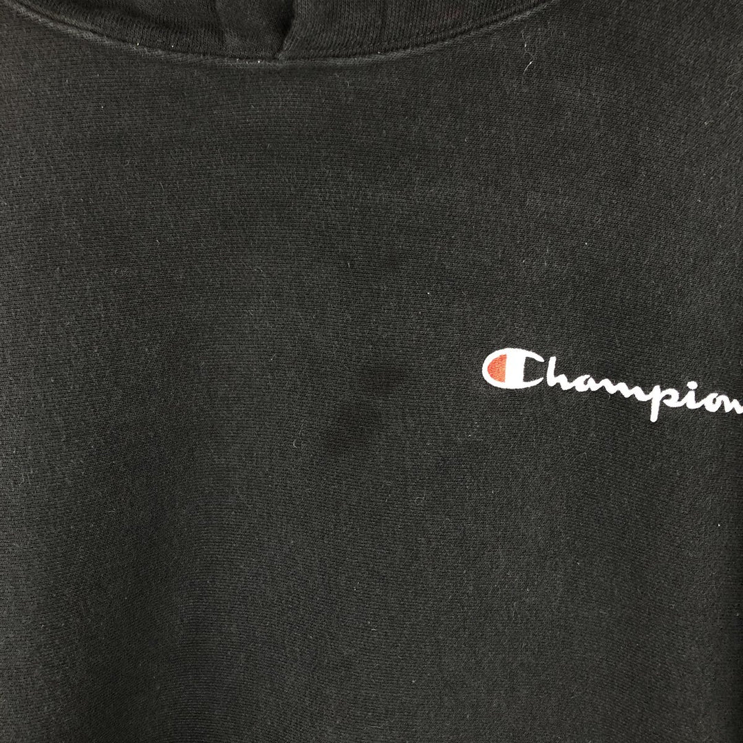 Champion REVERSE WEAVE Reverse Weave Sweat Pullover Hoodie Men's L size cotton black type Vintage Second Hand