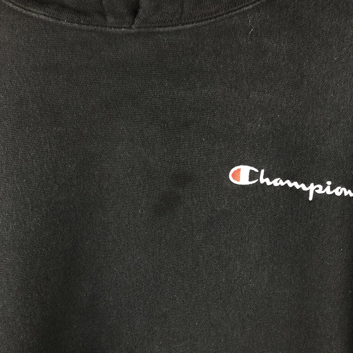 Champion REVERSE WEAVE Reverse Weave Sweat Pullover Hoodie Men's L size cotton black type Vintage Second Hand