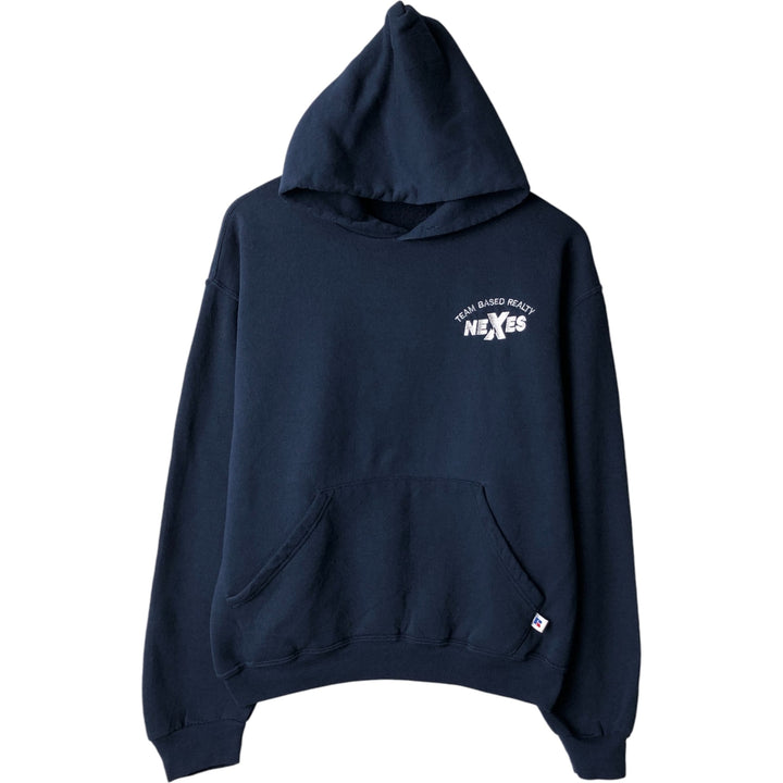 Vintage 90'S Russell pullover sweatshirt, size M, men's cotton navy blue type Vintage Second Hand