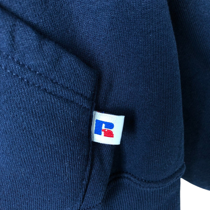 Vintage 90'S Russell pullover sweatshirt, size M, men's cotton navy blue type Vintage Second Hand