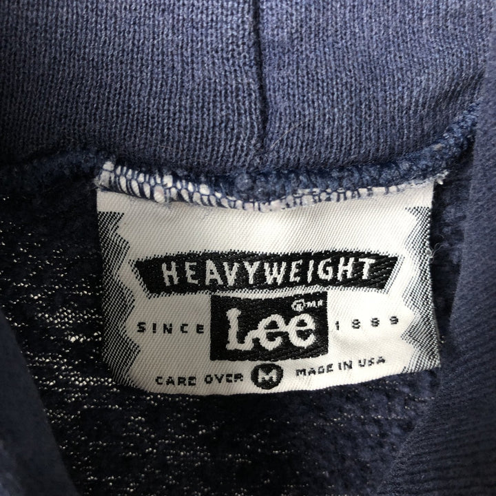 Vintage 90'S Lee Dragon Pattern Pullover Hoodie, Made in USA, Men's Size Medium cotton navy blue type Vintage Second Hand